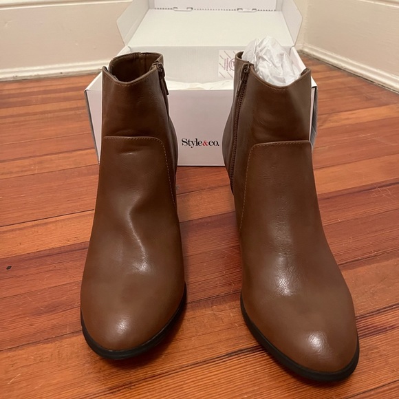 **sold elsewhere** Brown Style&Co Ankle Booties - Picture 4 of 12